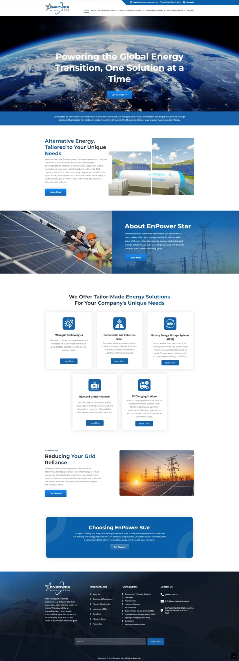 New Green Energy Consulting and Construction Website - project preview