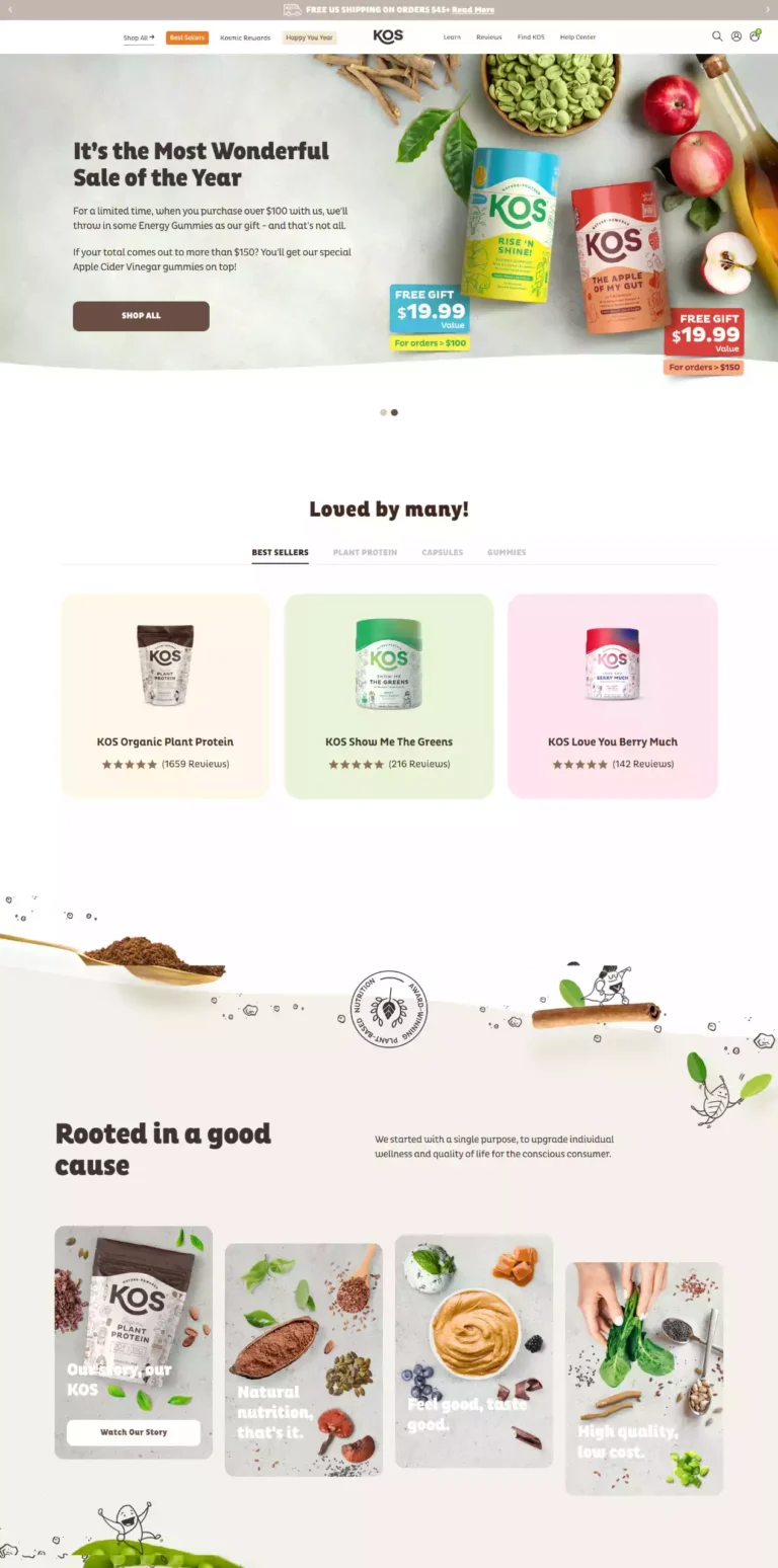 KOS Website Revamp - project preview