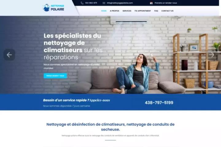 Nettoyage Polaire Website Creation