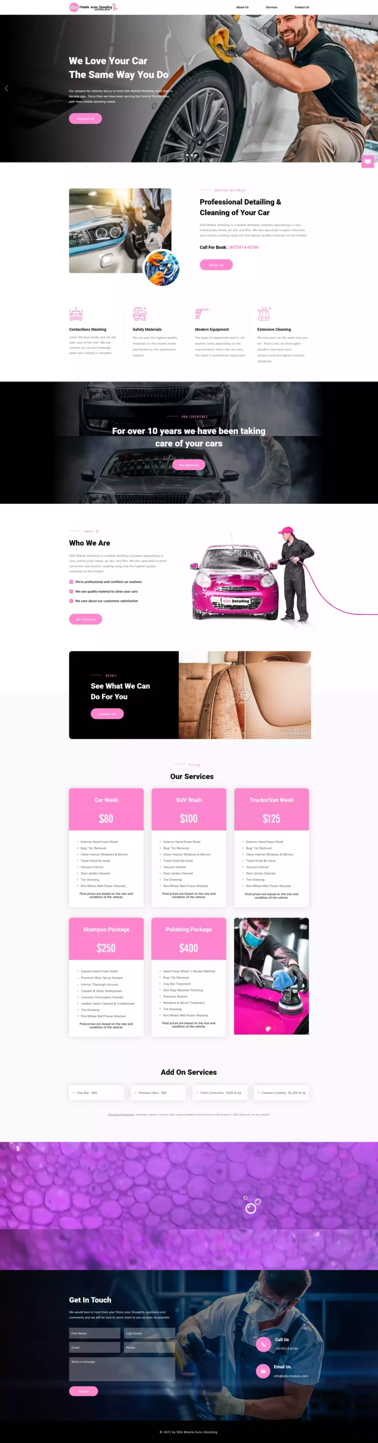 SDA Website Creation - project preview