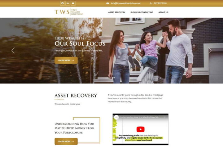 True Wealth Website Creation