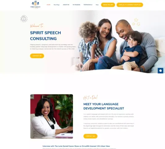 Spirit Speech Website Creation