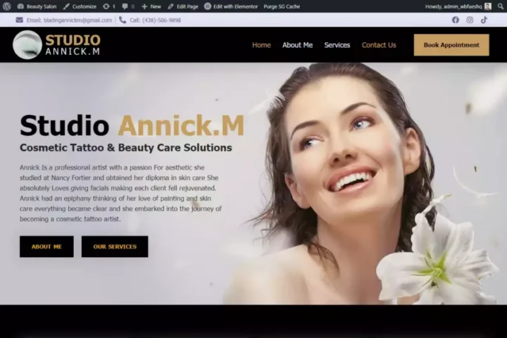 Studio Annick M. Website Creation